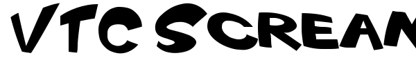 VTC Scream it Loud font preview
